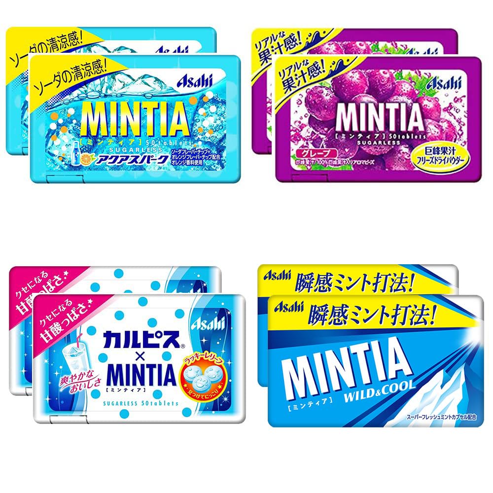 Amazon.com : Mintia Assortment 0.2oz 4Types × 2pcs Japanese Tablet